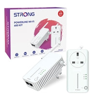 STRONG AV600 Powerline WiFi Extender Kit - Passthrough 600Mbps STRONG AV600 Powerline WiFi Extender Kit - Passthrough 600Mbps
